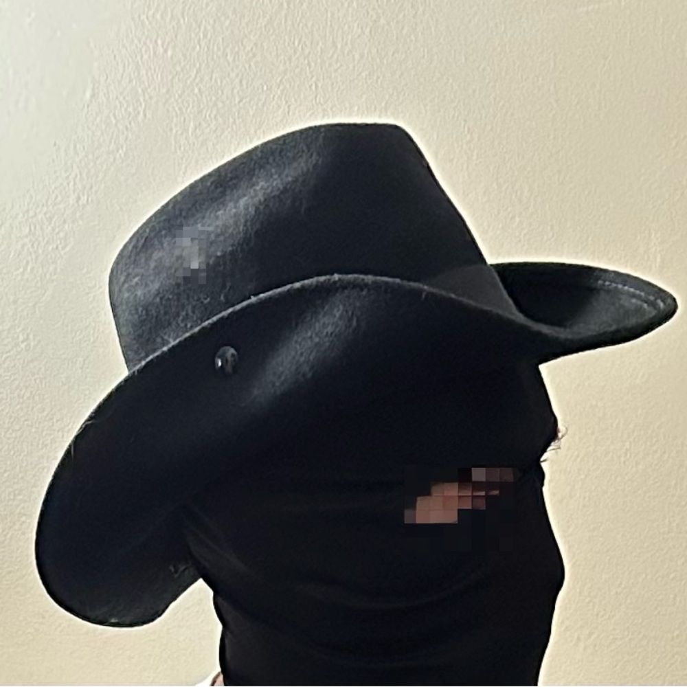 H&M Black Wool Hat - Large
